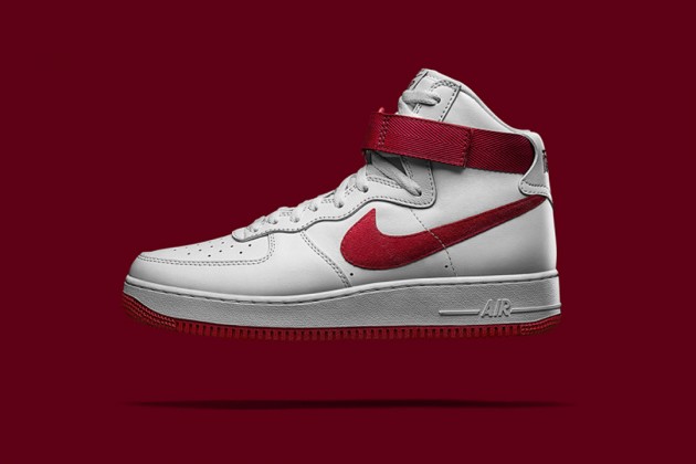 white air force 1 with red check